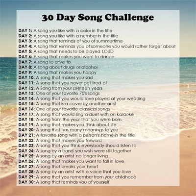 #30DaySongChallenge