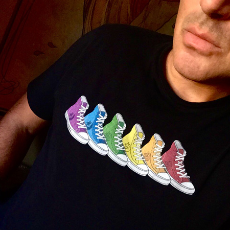 Tshirt Rainbow Skets