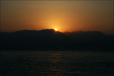 Lever de soleil sur Israël